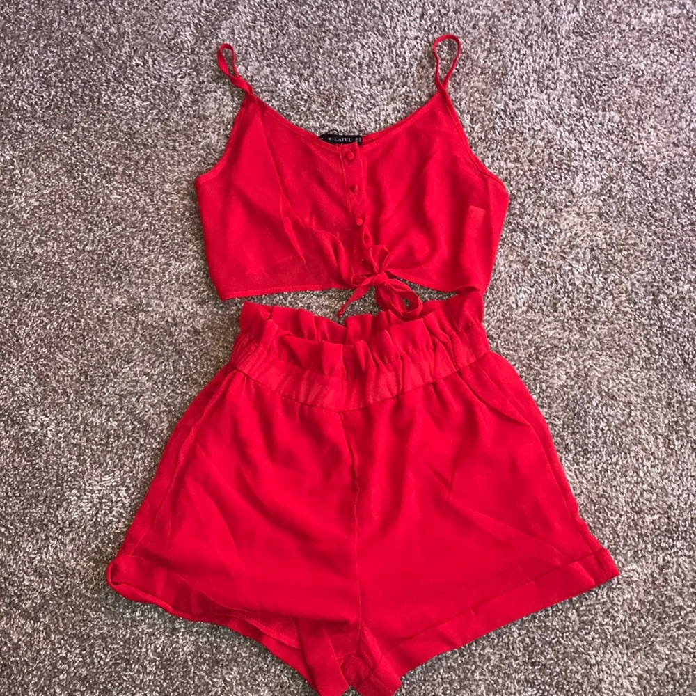 Red 2 Piece Set